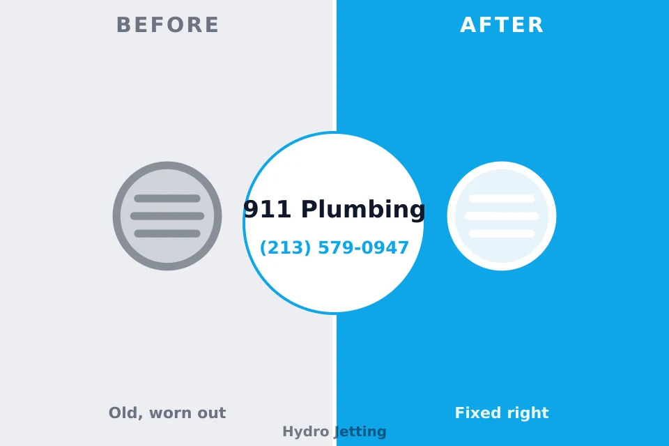 Before and after: plumbing company Long Creek, IL